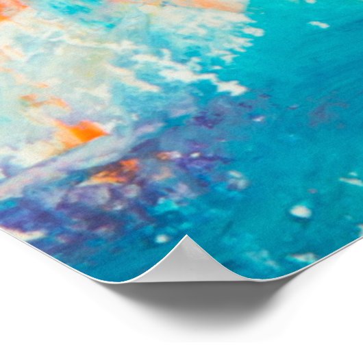 Abstract schilderij poster (Hoek)