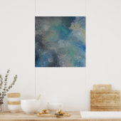 abstract schilderij poster (Keuken)