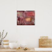abstract schilderij poster (Keuken)