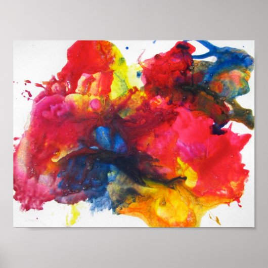Abstract schilderij poster (Voorkant)