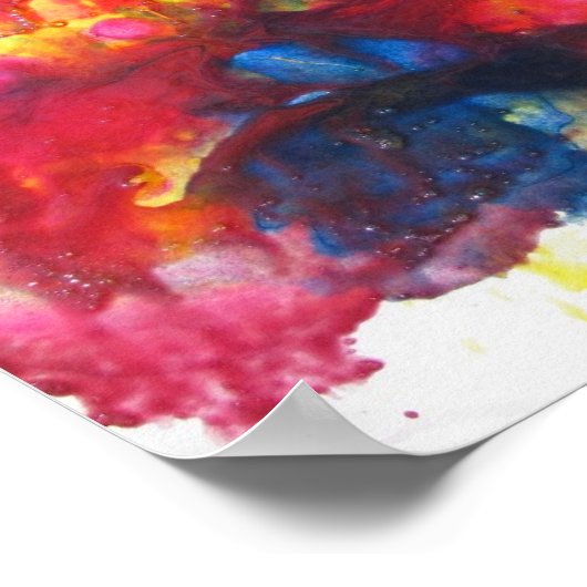 Abstract schilderij poster (Hoek)