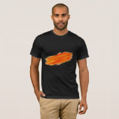 Abstract Schilderij | Retro Oranje T-shirt (Voorkant volledig)