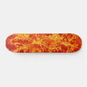 Abstract schilderij | rode splattergrunge persoonlijk skateboard (Horizontaal)