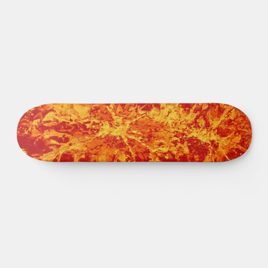 Abstract schilderij | rode splattergrunge persoonlijk skateboard (Horizontaal)