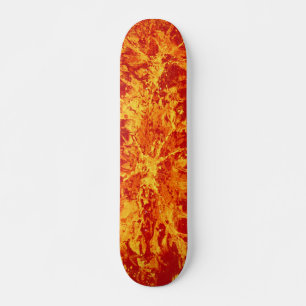 Abstract schilderij rode splattergrunge persoonlijk skateboard