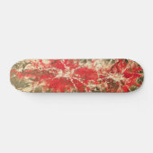 Abstract schilderij | rode splattergrunge skateboard (Horizontaal)