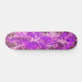 Abstract schilderij | roze splattergrunge persoonlijk skateboard (Horizontaal)