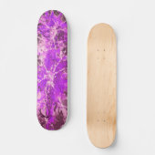 Abstract schilderij | roze splattergrunge persoonlijk skateboard (Voorkant)