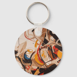 Abstract schilderij sleutelhanger