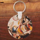 Abstract schilderij sleutelhanger (Voorkant)