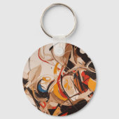 Abstract schilderij sleutelhanger (Achterkant)