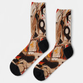 Abstract schilderij sokken (Links)