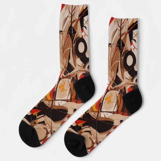 Abstract schilderij sokken (Links)