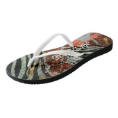 Abstract schilderij van Afrikaanse Gold Teenslippers (Schuin)