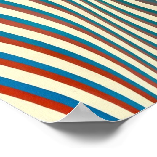 Abstract schilderij van Bridget Riley Poster (Hoek)