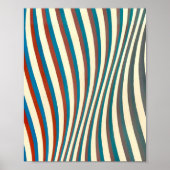 Abstract schilderij van Bridget Riley Poster (Voorkant)