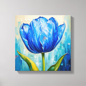 Abstract schilderij van de tulp canvas afdruk (Voorkant)