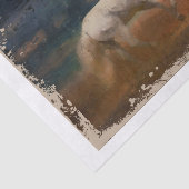 Abstract schilderij van het noodlijdende witte paa tissuepapier (Detail)