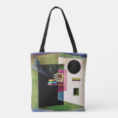 Abstract schilderij van Kandinsky, Tote Bag (Achterkant)