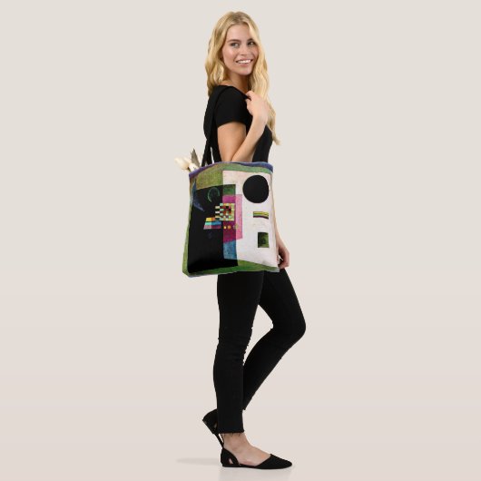 Abstract schilderij van Kandinsky, Tote Bag (Op model)