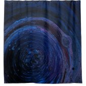 abstract schilderij van Paars en maroon Douchegordijn (Voorkant)