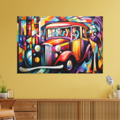 Abstract schilderij van reizigersverlichting van T Canvas Afdruk (Insitu (Woonkamer))