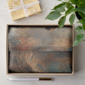 Abstract Schilderij van Rennende Paarden Tissuepapier (Geschenk)