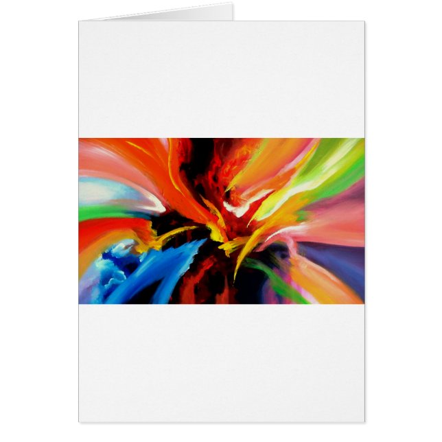 Abstract schilderij van Serdar Hizli (Voorkant)