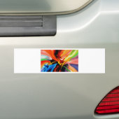 Abstract schilderij van Serdar Hizli Bumpersticker (Op auto)