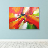 Abstract schilderij van Serdar Hizli Canvas Afdruk (Insitu (Houten vloer))