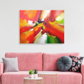 Abstract schilderij van Serdar Hizli Canvas Afdruk (Insitu (Woonkamer))