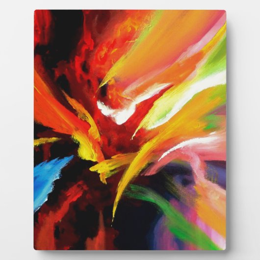 Abstract schilderij van Serdar Hizli Fotoplaat (Voorkant)