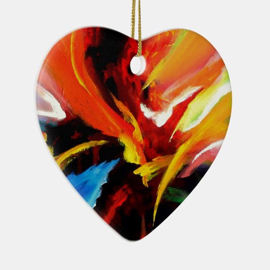 Abstract schilderij van Serdar Hizli Keramisch Ornament (Rechts)