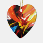 Abstract schilderij van Serdar Hizli Keramisch Ornament (Links)