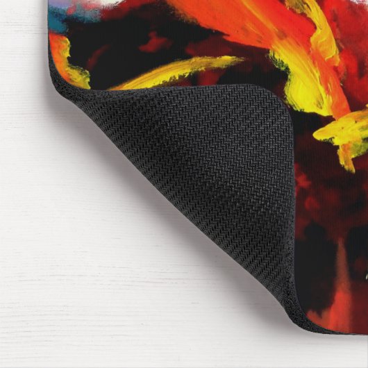 Abstract schilderij van Serdar Hizli Muismat (Hoek)