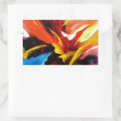 Abstract schilderij van Serdar Hizli Rechthoekige Sticker (Tas)