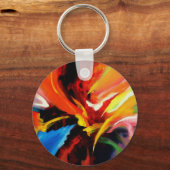 Abstract schilderij van Serdar Hizli Sleutelhanger (Voorkant)