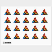 Abstract schilderij van Serdar Hizli Sticker (Vel)