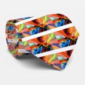 Abstract schilderij van Serdar Hizli Stropdas (Opgerold)