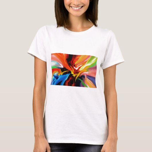 Abstract schilderij van Serdar Hizli T-shirt (Voorkant)