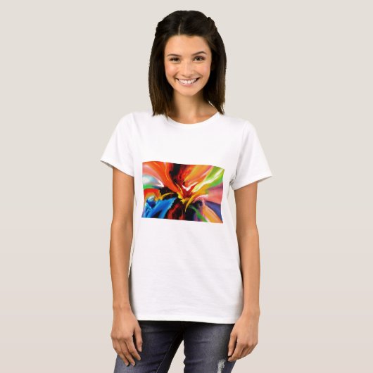 Abstract schilderij van Serdar Hizli T-shirt (Voorkant volledig)