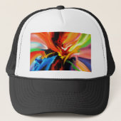 Abstract schilderij van Serdar Hizli Trucker Pet (Voorkant)