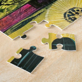 Abstract Schilderij Van Stadsgezicht Legpuzzel (Zijkant)