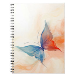 Abstract schilderij van vlinder notitieboek