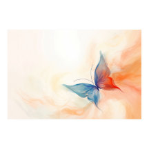 Abstract schilderij van vlinder