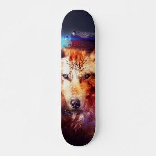 Abstract schilderij van Wolf Persoonlijk Skateboard