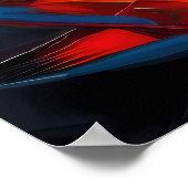 abstract schilderij verloren in bos op zoek weg na poster (Hoek)