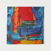 Abstract schilderij wandkleed (Voorkant (horizontaal))