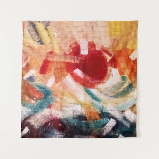 Abstract schilderij wandkleed (Voorkant)