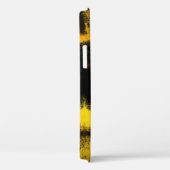 Abstract Schilderij | Zwart en Geel Case-Mate iPhone Case (Achterkant / Rechts)